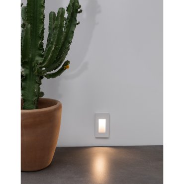 Nova Luce Cove - Außenwandleuchte - 7,7 x 3,8 x 14 cm - 1,5W LED inkl. - IP54 - weiß mattiert