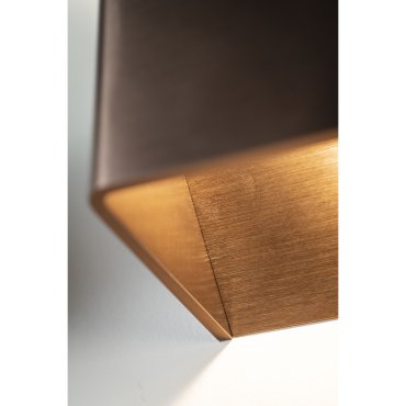 Artdelight Fulda - Wandleuchte - 10 x 10 x 10 cm - 6W dimmbare LED inkl. - Bronze gebürstet