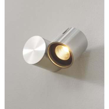 Artdelight Mayen - Aufbaustrahler 1L - Ø 7,2 x 8,6 cm - 7W dimmbare LED inkl - Aluminium