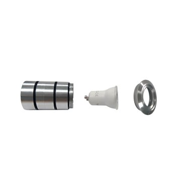 VK Lighting Gaia Rund - Bodenstrahler - Ø 5 x 7 cm - IP65 - Chrom
