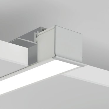 Klus Lokom - LED-Einbauprofil - 3,02 x 2,45 cm - weiß