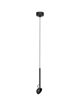 Nova Luce Ola - Hängelampe - Ø 8 x 145 cm - 4W LED inkl. - sand schwarz