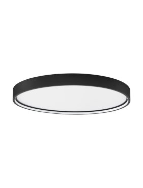 Nova Luce Olaf - deckenleuchte - Ø 60 x 5 cm - 60W dimmbare LED inkl. - sand schwarz