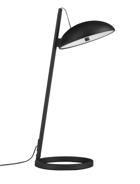 Nova Luce Flute - Tischleuchte - Ø 20 x 53 x 28 cm - 18W dimmbar LED inkl. - Sand schwarz