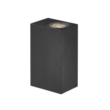 Nordlux Asbol Kubi - Außenwandleuchte - 6,7 x 15 cm - 6,5W LED inkl. - IP44 - schwarz