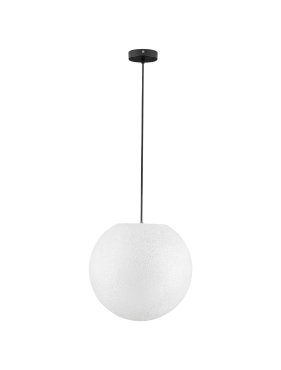 Nova Luce Moon - Außen-Pendelleuchte - Ø 40 x 200 cm - IP65 - Weiß und schwarz