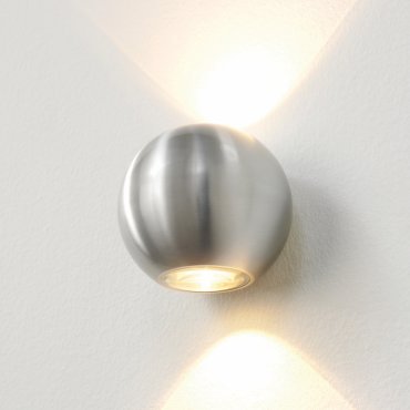 Artdelight Denver - Außenwandleuchte - Ø 10 cm - 2 x 4W dimmbare LED inkl. - IP54 - Aluminium