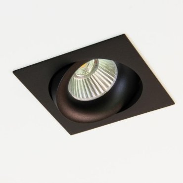 Artdelight Alice - Einbaustrahler - 90 x 90 mm, 80 x 80 mm Einbaumaß - schwarz