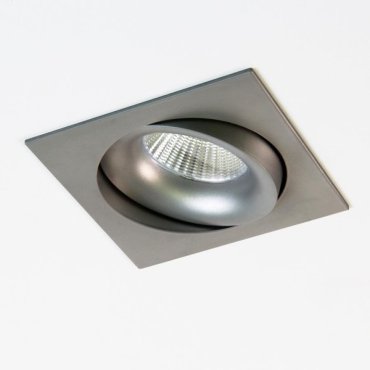 Artdelight Alice - Einbaustrahler - 90 x 90 mm, 80 x 80 mm Einbaumaß - grau