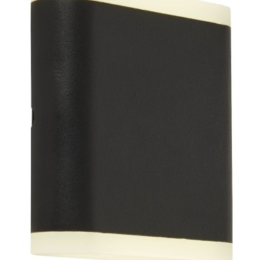 Searchlight Amble - Außenwandleuchte - 11,5 x 11 cm - 8W LED inkl - IP44 - schwarz