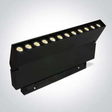 ONE Light Magnetschienensystem MINI &amp; MIDI - neigbar linear - Schienenspot - 24,8 x 2,5 x 12 cm - 20W LED inkl. - schwarz