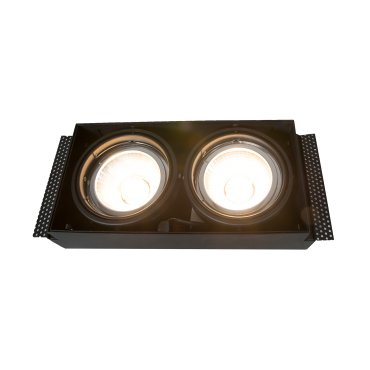 Zuma Line Oneon DL 111-2 - Einbaustrahler 2L - 299 x 156 mm, 300 x 157 mm Einbaumaß - schwarz