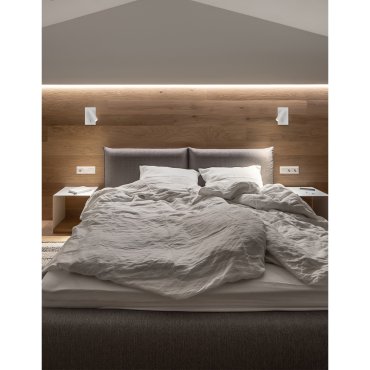 Nova Luce Dona - Wandleuchte mit Schalter - 9 x 14,5 cm - 3W LED inkl. - sandweiß