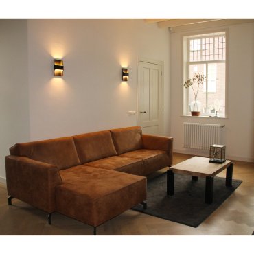 Artdelight Dallas - Wandleuchte - 16 x 7,8 x 24 cm - 2 x 8W dimmbare LED inkl. - IP65 - schwarz