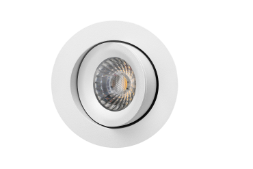 Artdelight Special - Einbaustrahler - Ø 95 mm, Ø 83 mm Einbaumaß - inkl. 9W LED - dimmbar bis warm - IP54 - weiß