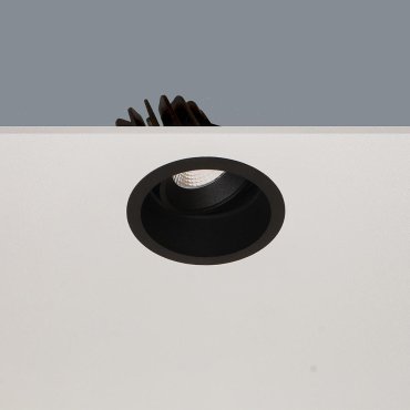 Artdelight Ribs - Einbaustrahler - Ø 90 mm, Ø 83 mm Einbaumaß - 10W dimmbare LED inkl. - IP44 - schwarz