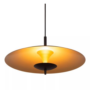 Lucide Vulcan - Pendelleuchte - Ø 47 x 143,4 cm - 9W dimmbare LED inkl - schwarz und messing