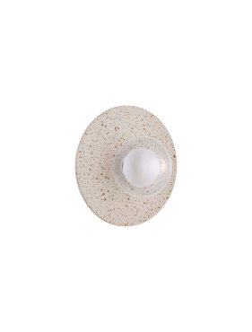 Nova Luce Vrahos - wandleuchte - Ø 29,5 x 20 cm - beige terrazzo