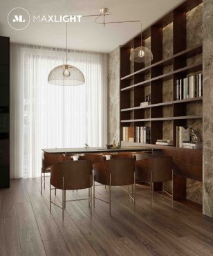 Maxlight Concept - Pendelleuchte - 170 x 100 cm - gold