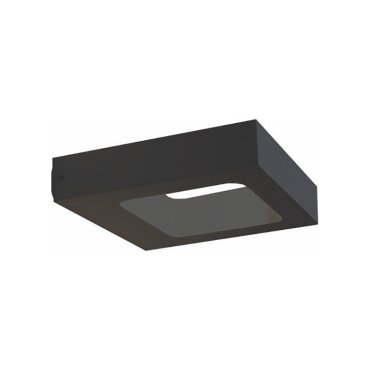 Artdelight Carre - Außenwandleuchte - 14,5 x 13 x 3 cm - 4W LED inkl. - IP54 - schwarz