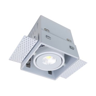Artdelight Trofa - Einbaustrahler - 95 x 95 mm, 97 x 97 mm Einbaumaß - weiß
