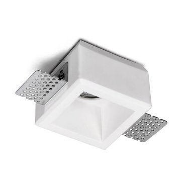 Artdelight Toure - Einbaustrahler - 80 x 80 mm, 83 x 83 mm Einbaumaß - weiß
