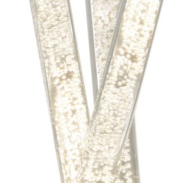 Searchlight Bubbles - Tischleuchte - Ø 16 x 43 cm - 6W LED inkl - chrom und transparent