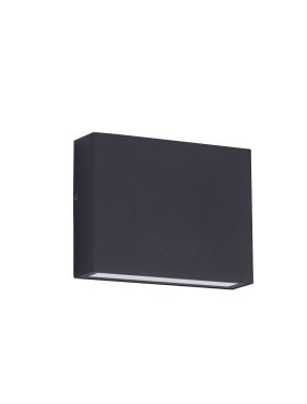 Nova Luce Tick - Außenwandleuchte - 11,5 x 9 x 3 cm - 4W LED inkl. - IP54 - Sand schwarz