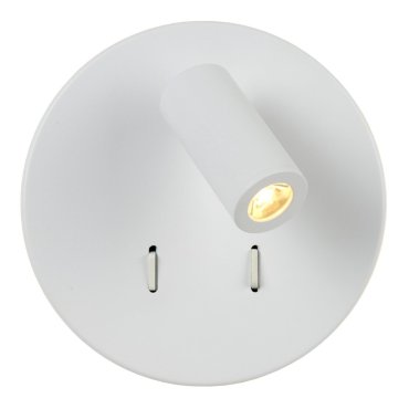 Lucide Bentjer - Wandleuchte -Ø 14 x 10,5 cm - 6W + 3W LED inkl. - weiß