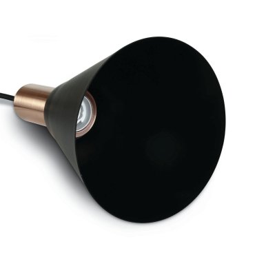 ONE Light E27 Pendelleuchte Cones - Hängeleuchte - Ø 15,3 x 222,8 cm - Kupfer und Schwarz