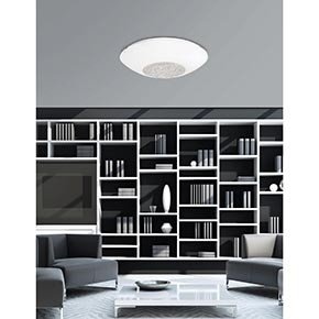 Nova Luce Era - Deckenleuchte - Ø 50 x 12 cm - weiß