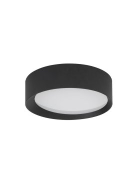 Nova Luce Oby - deckenleuchte - Ø 45 x 12 cm - 30W dimmbare LED inkl. - sand schwarz
