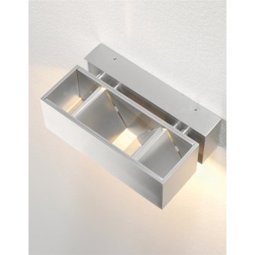 Artdelight BfeldII - Wandleuchte - 18 x 11 x 6 cm - 4 x 3W LED inkl. - IP54 - Aluminium