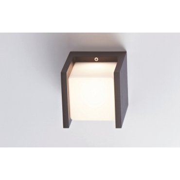 Artdelight Iser - Deckenleuchte/Wandleuchte - 10 x 10 x 11 cm - 10W dimmbare LED inkl - IP54 - anthrazit