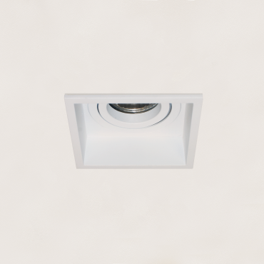 Artdelight Rex - Einbaustrahler - 92 x 92 mm, 83 x 83 mm Einbaumaß - weiß