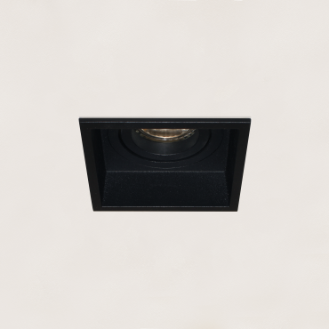 Artdelight Rex - Einbaustrahler - 92 x 92 mm, 83 x 83 mm Einbaumaß - schwarz
