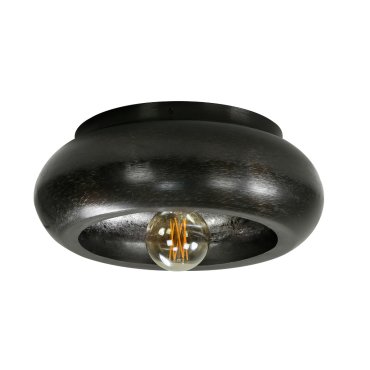Vico Sky Round - Deckenleuchte - Ø 42 x 18 cm - Schwarz Nickel
