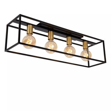 Lucide Ruben - Deckenleuchte - 90 x 20 x 22,5 cm - schwarz