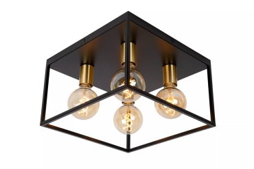 Lucide Ruben - Deckenleuchte - 36 x 36 x 22 cm - schwarz