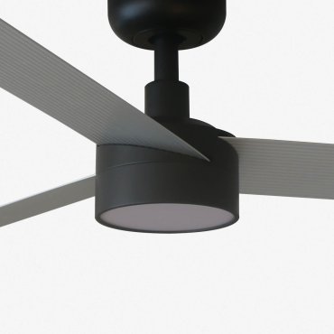 Faro Cruiser L - Deckenventilator mit Licht - Ø 132 cm - matt schwarz und aluminium