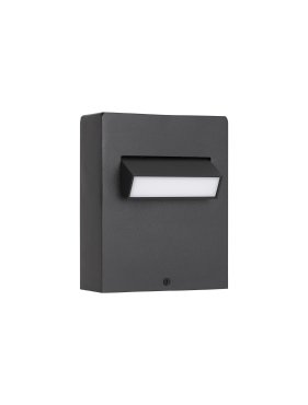 Nova Luce Zelda - Gartenleuchte - 12 x 15 x 7,2 cm - 6W LED inkl. - IP65 - Sand schwarz