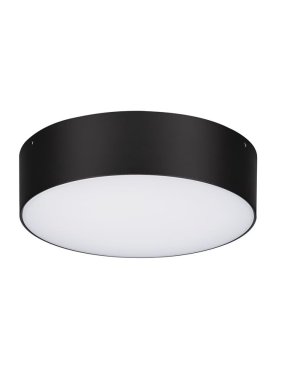 Nova Luce Judi - Deckenleuchte - Ø 22 x 6 cm - 20W LED inkl. - IP65 - schwarz