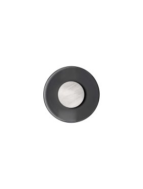 Nova Luce Esti - wandleuchte - Ø 32 x 7 cm - 17W LED inkl. - gebürstetes nickel und rauchglas