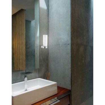 Nova Luce Polo - Wandleuchte - 7,5 x 5 x 21,5 cm - IP44 - Chrom
