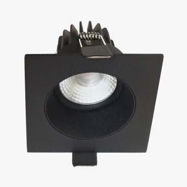 Artdelight Venice 2708 GU10 - Einbaustrahler - 80 x 80 mm, Ø 74 mm Einbaumaß - schwarz