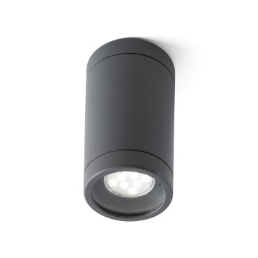Faro Olot - Aufbaustrahler 1L - Ø 6 x 10,5 cm - IP44 - dunkelgrau