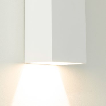 Artdelight Vegas - Wandleuchte - 8 x 8 x 25 cm - 2 x 4W dimmbare LED inkl. - IP65 - weiß