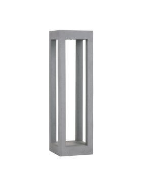 Nova Luce Bev - Gartenpfosten - 17 x 20 x 17 cm - 5W LED inkl. - IP65 - grau