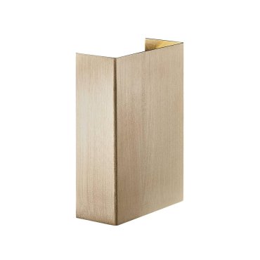 Nordlux Fold - Außenwandleuchte - 10,6 x 4,5 x 14,9 cm - 2 x 3,5W LED inc. - IP54 - Messing