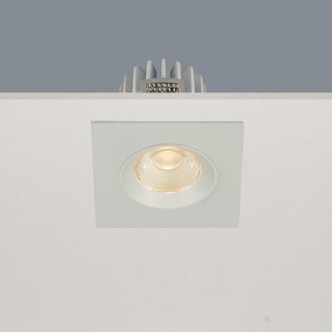 Artdelight Venice 2508 - Einbaustrahler - 80 x 80 mm, Ø 68 mm Einbaumaß - 8W dimmbare LED inkl. - IP44 - weiß
